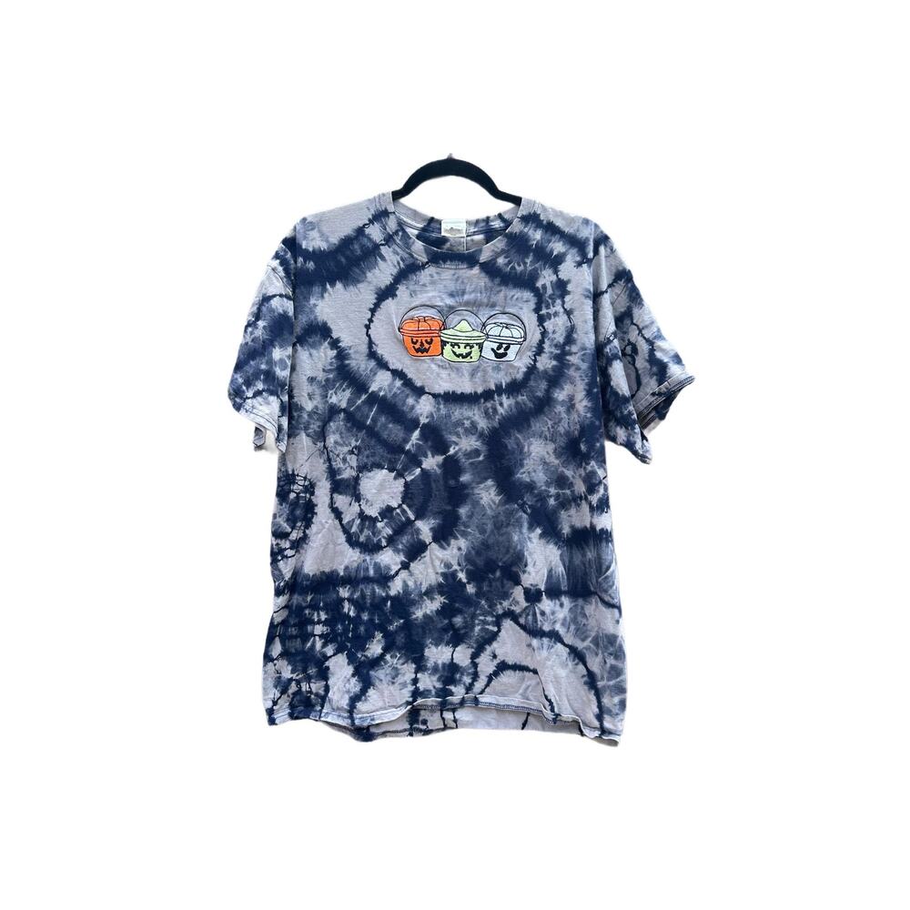 Halloween Buckets Embroidery Shirt | Men’s Shirt | Geode Tie / Reverse Dye